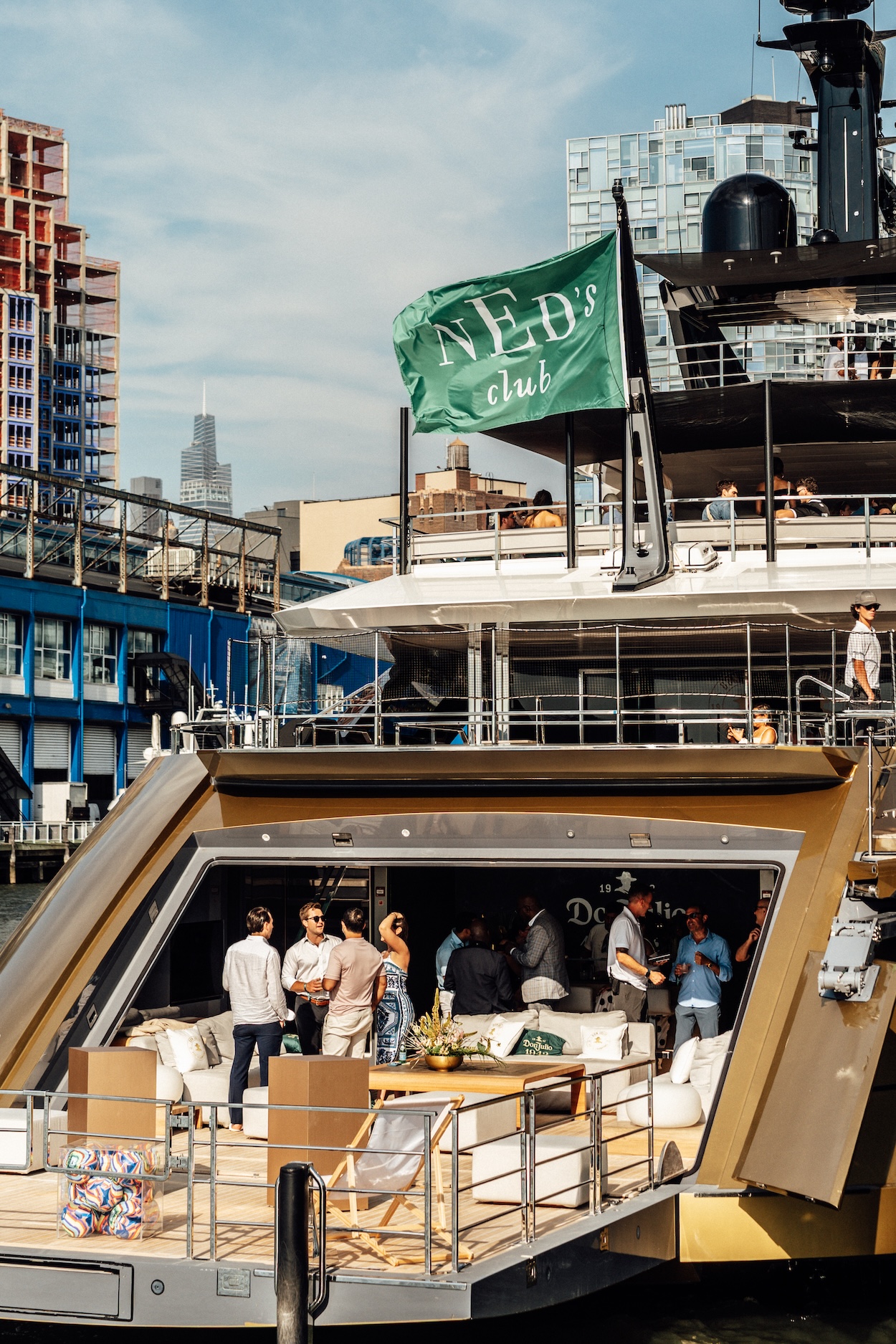 The Ned Hosts a World Cup Watch Party Aboard Don Julio’s Golden Megayacht