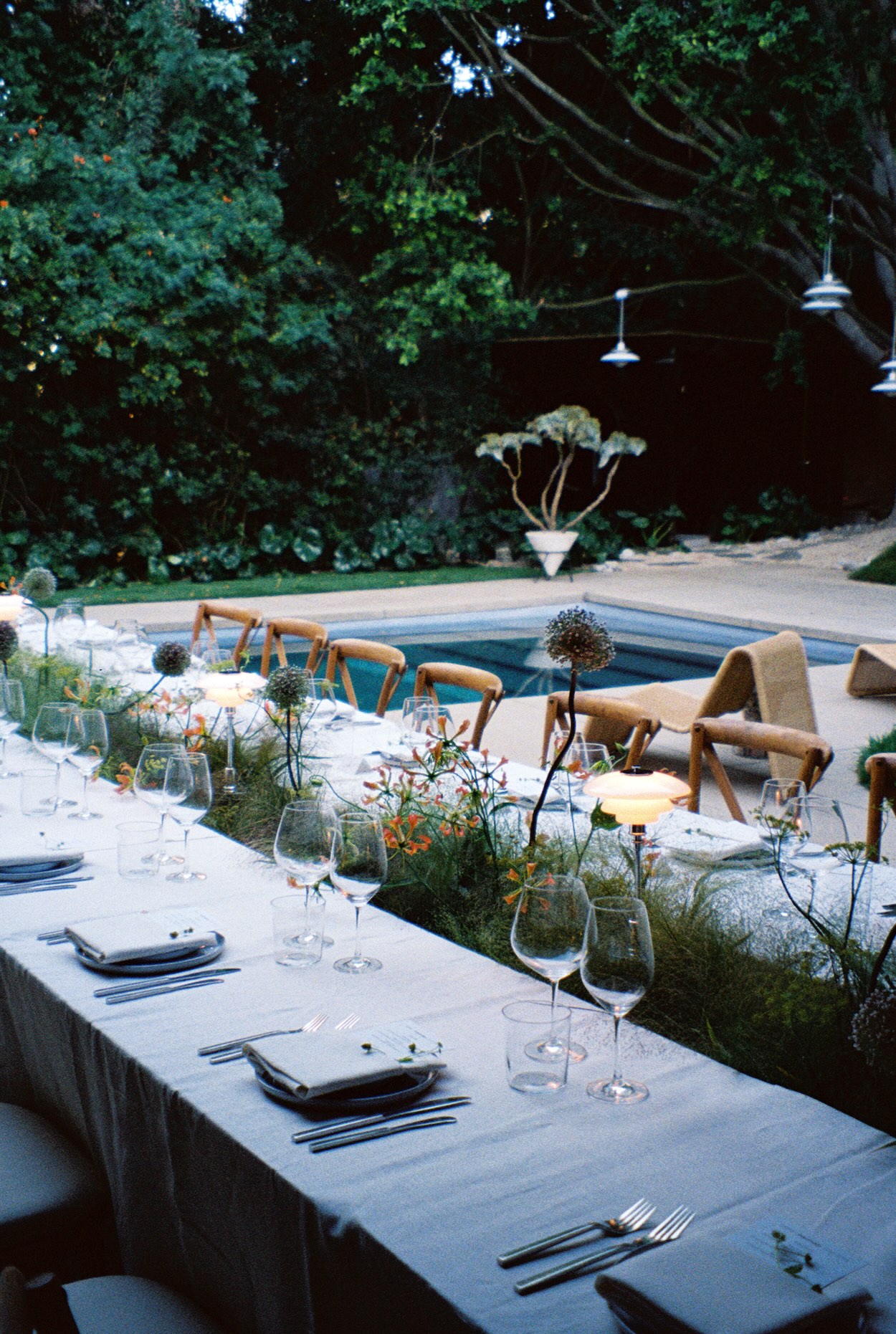 Inside Lumens, Louis Poulsen, and Ome Dezin's Hollywood Hills Dinner Party